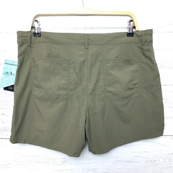 NEW American Outback Khaki Green Shorts Quick Dry SPF Lightweight Camp Hiking L - Picture 2 of 10